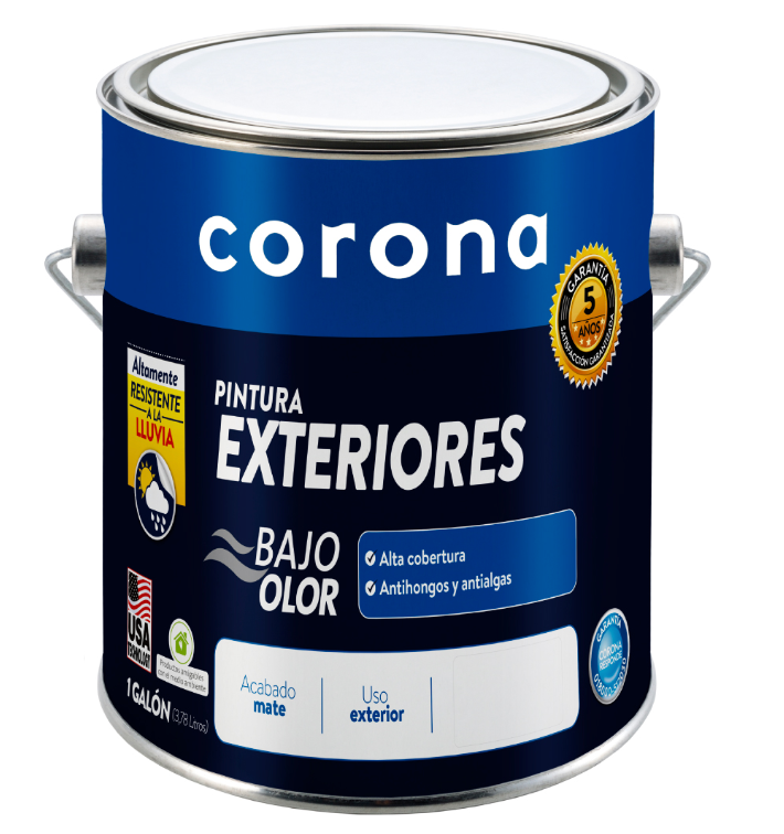 PINTURA CORONA EXTERIORES ALTA COBERTURA 1GL