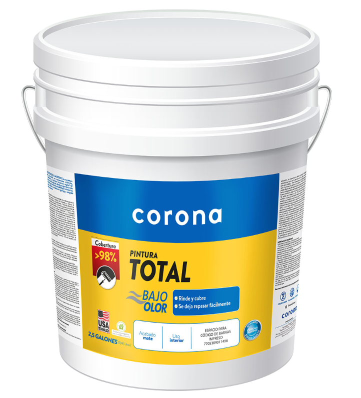 PINTURA CORONA TOTAL BLANCO 2.5GL