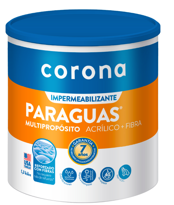 PARAGUAS CORONA MULTIPROPOSITO GRIS 1/4GL