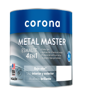 ESMALTE METAL MASTER 4EN1 NEGRO MATE 1/4